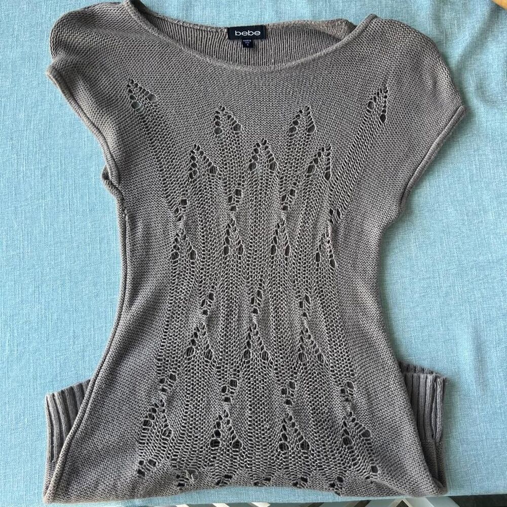 Bebe Women's Brown and Grey Jumper
